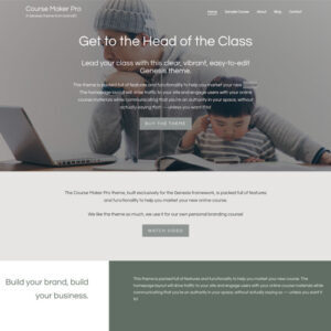 StudioPress Course Maker Pro Genesis WordPress Theme 2.0.7